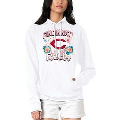 Cincinnati Reds G-III 4Her by Carl Banks Women's Flowers Graphic Pullover Hoodie - MLB