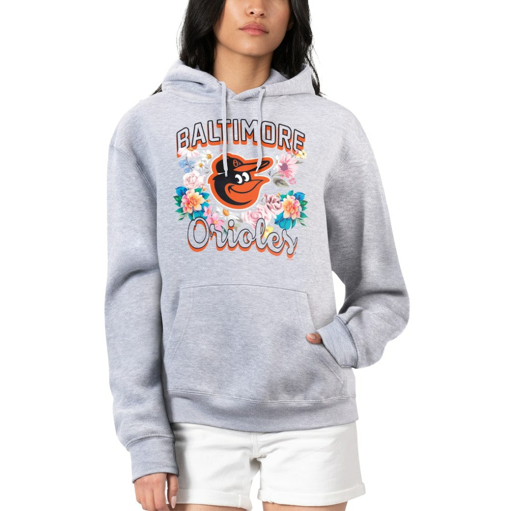 Baltimore Orioles G-III 4Her by Carl Banks Women's Flowers Graphic Pullover Hoodie - MLB