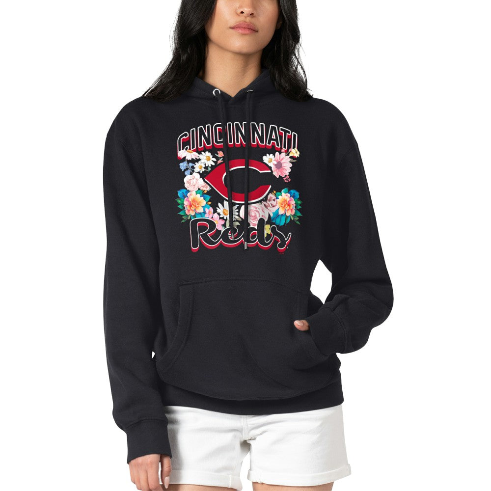 Cincinnati Reds G-III 4Her by Carl Banks Women's Flowers Graphic Pullover Hoodie - MLB