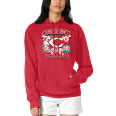 Cincinnati Reds G-III 4Her by Carl Banks Women's Flowers Graphic Pullover Hoodie - MLB
