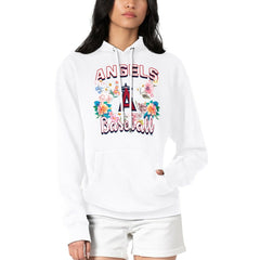 Los Angeles Angels G-III 4Her by Carl Banks Women's Flowers Graphic Pullover Hoodie - MLB