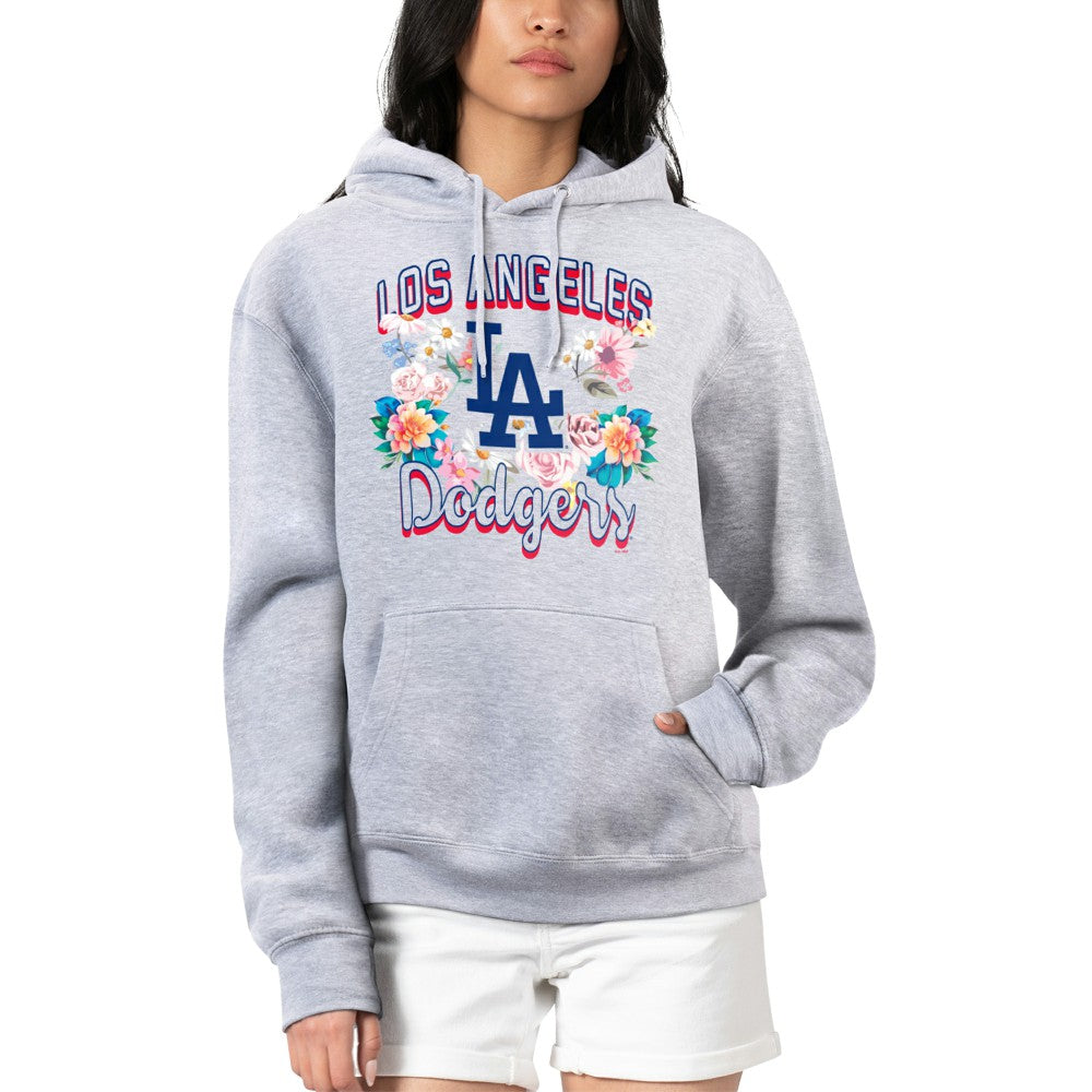 Los Angeles Dodgers G-III 4Her by Carl Banks Women's Flowers Graphic Pullover Hoodie - MLB