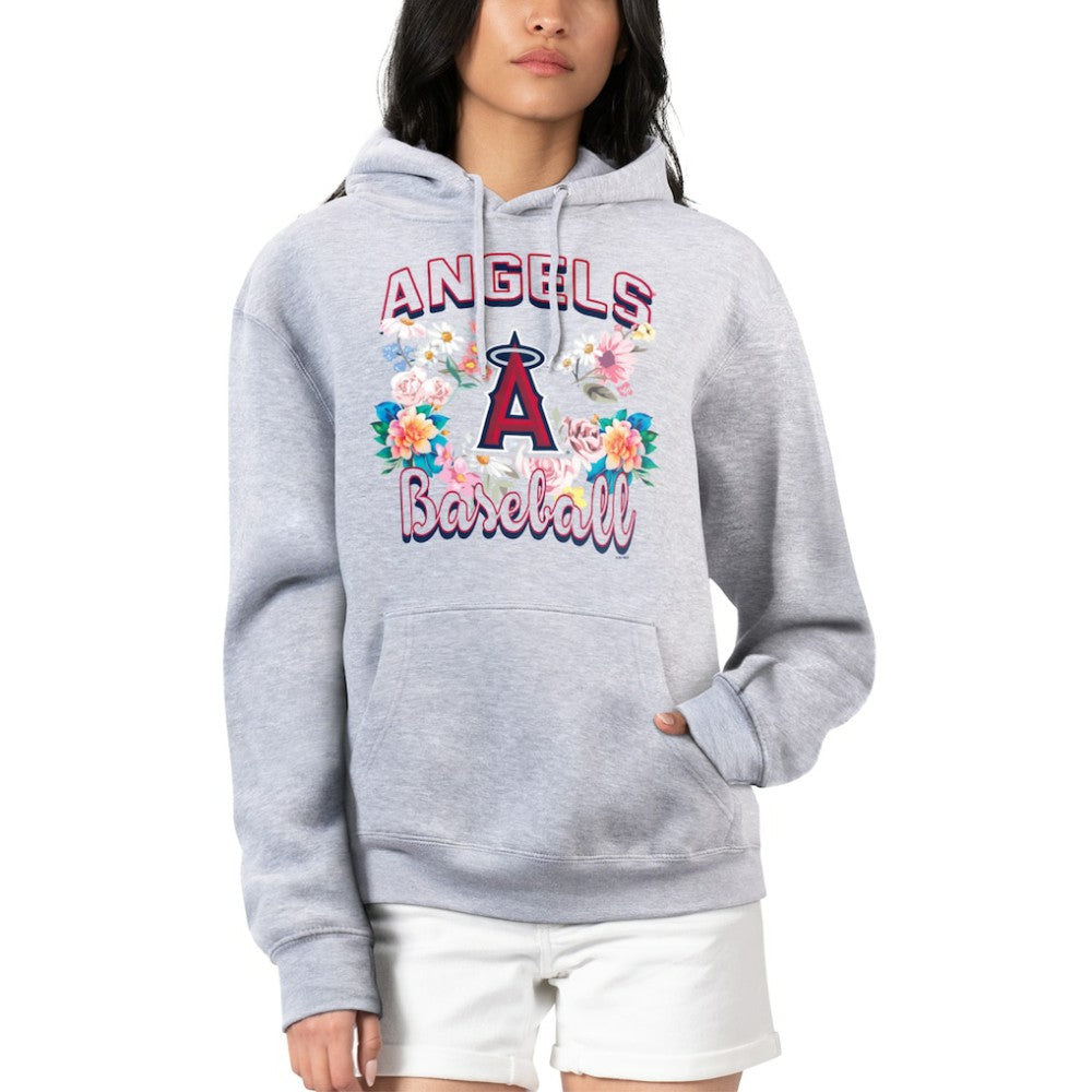 Los Angeles Angels G-III 4Her by Carl Banks Women's Flowers Graphic Pullover Hoodie - MLB