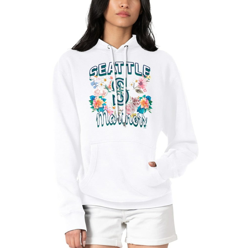 Seattle Mariners G-III 4Her by Carl Banks Women's Flowers Graphic Pullover Hoodie - MLB