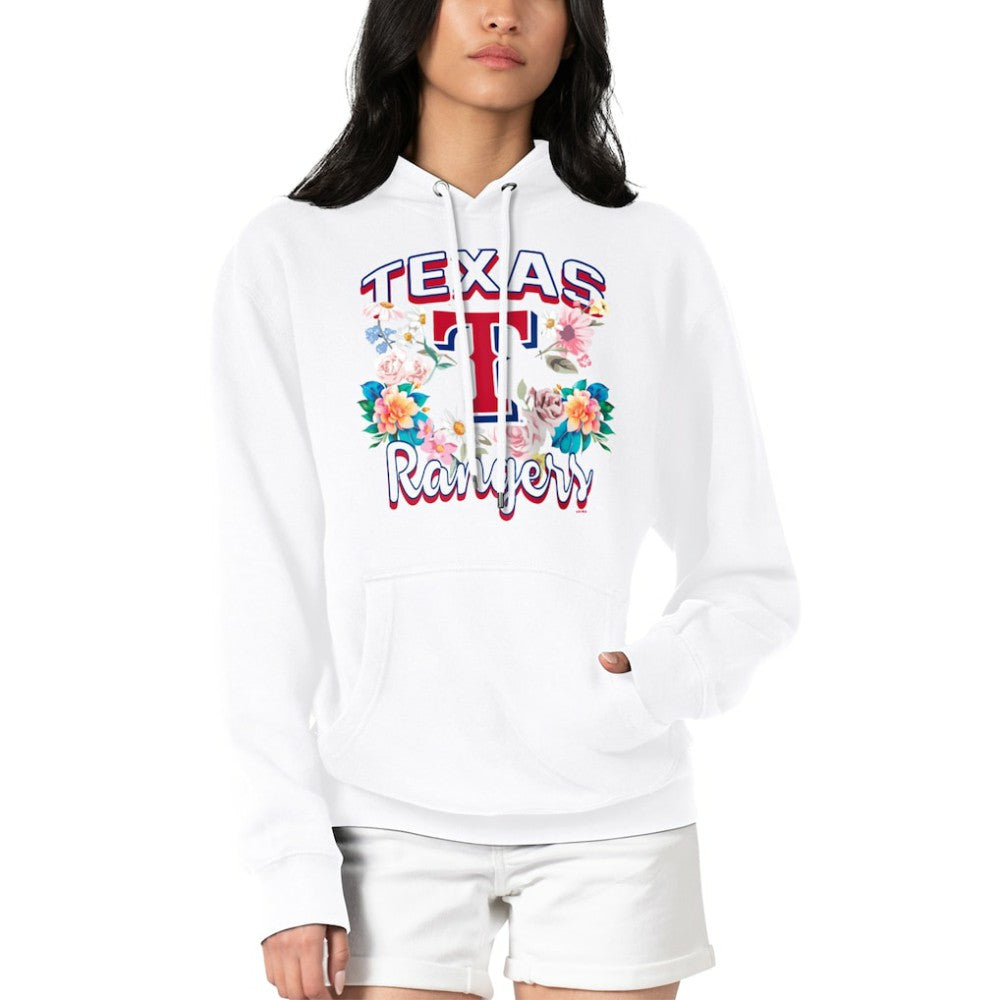 Texas Rangers G-III 4Her by Carl Banks Women's Flowers Graphic Pullover Hoodie - MLB