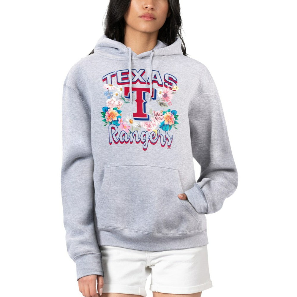 Texas Rangers G-III 4Her by Carl Banks Women's Flowers Graphic Pullover Hoodie - MLB