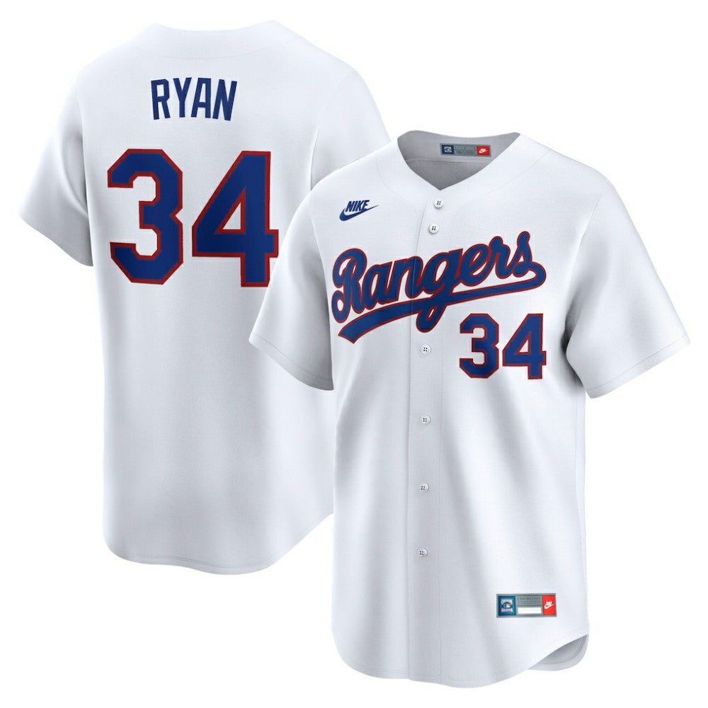 Nolan Ryan Texas Rangers Nike Throwback Cooperstown Collection Limited Jersey - MLB