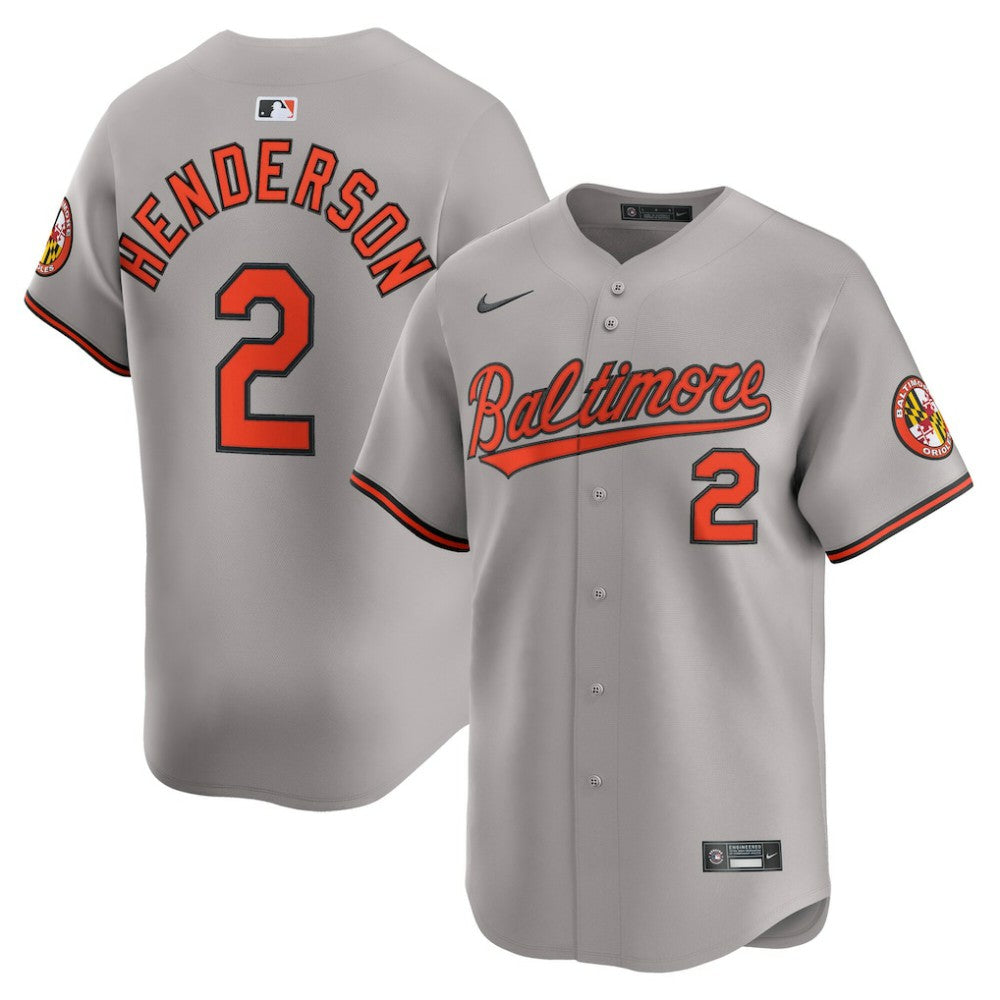 Gunnar Henderson Baltimore Orioles Nike Road Limited Player Jersey - MLB