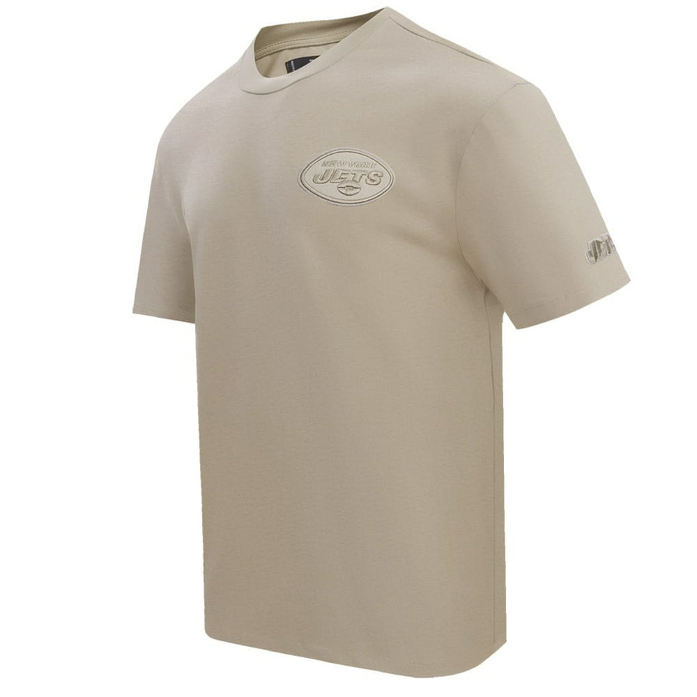 New York Jets Pro Standard Drop Shoulder T-Shirt Tan | NFL