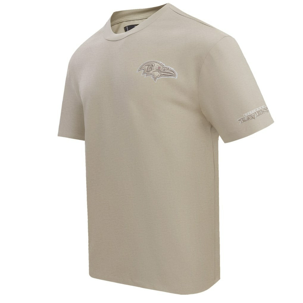 Baltimore Ravens Pro Standard Drop Shoulder T-Shirt Tan | NFL