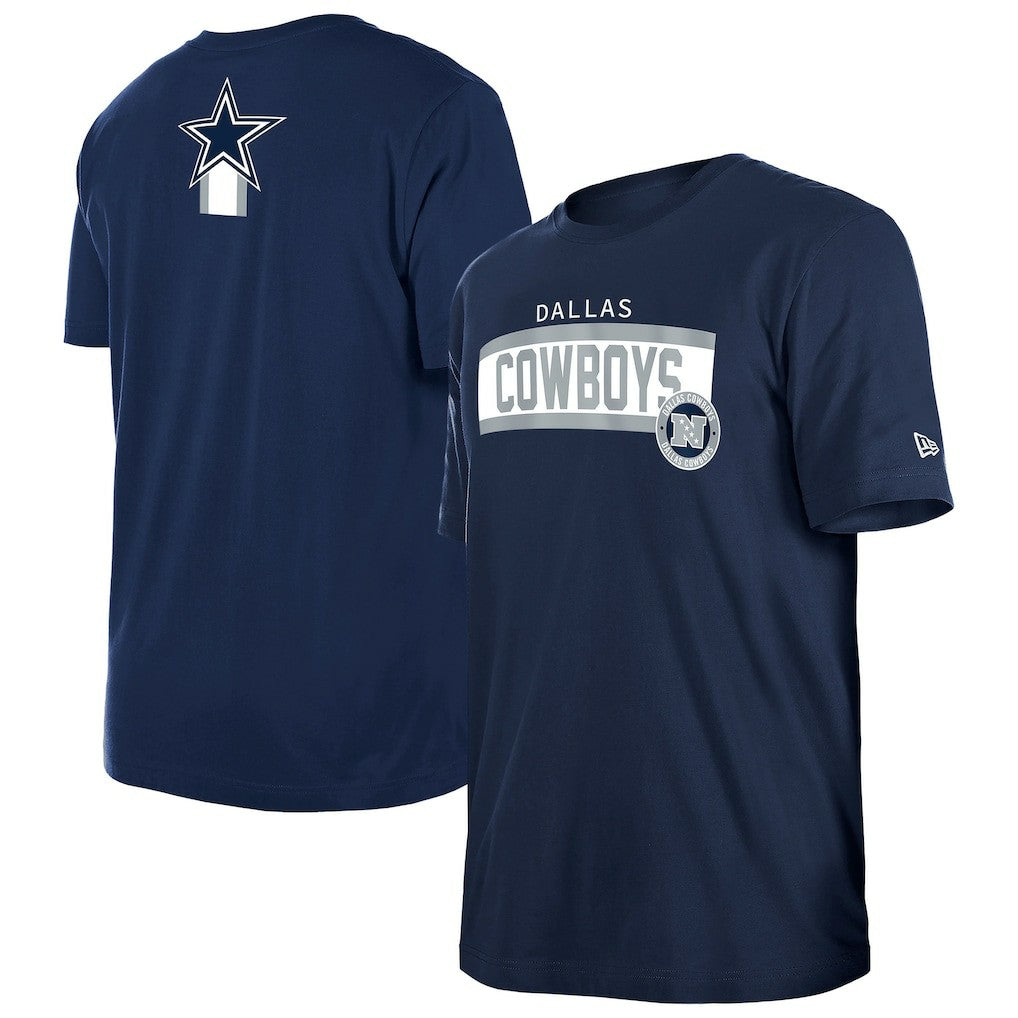 Dallas Cowboys New Era 3rd Down High Density Print T-Shirt Navy | NFL