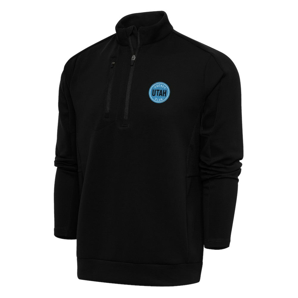 Utah Mammoth Antigua Generation Quarter-Zip Pullover Top - Black - NHL