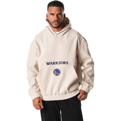 Golden State Warriors The Wild Collective Unisex Corduroy Tri-Blend Pullover Hoodie Cream - NBA