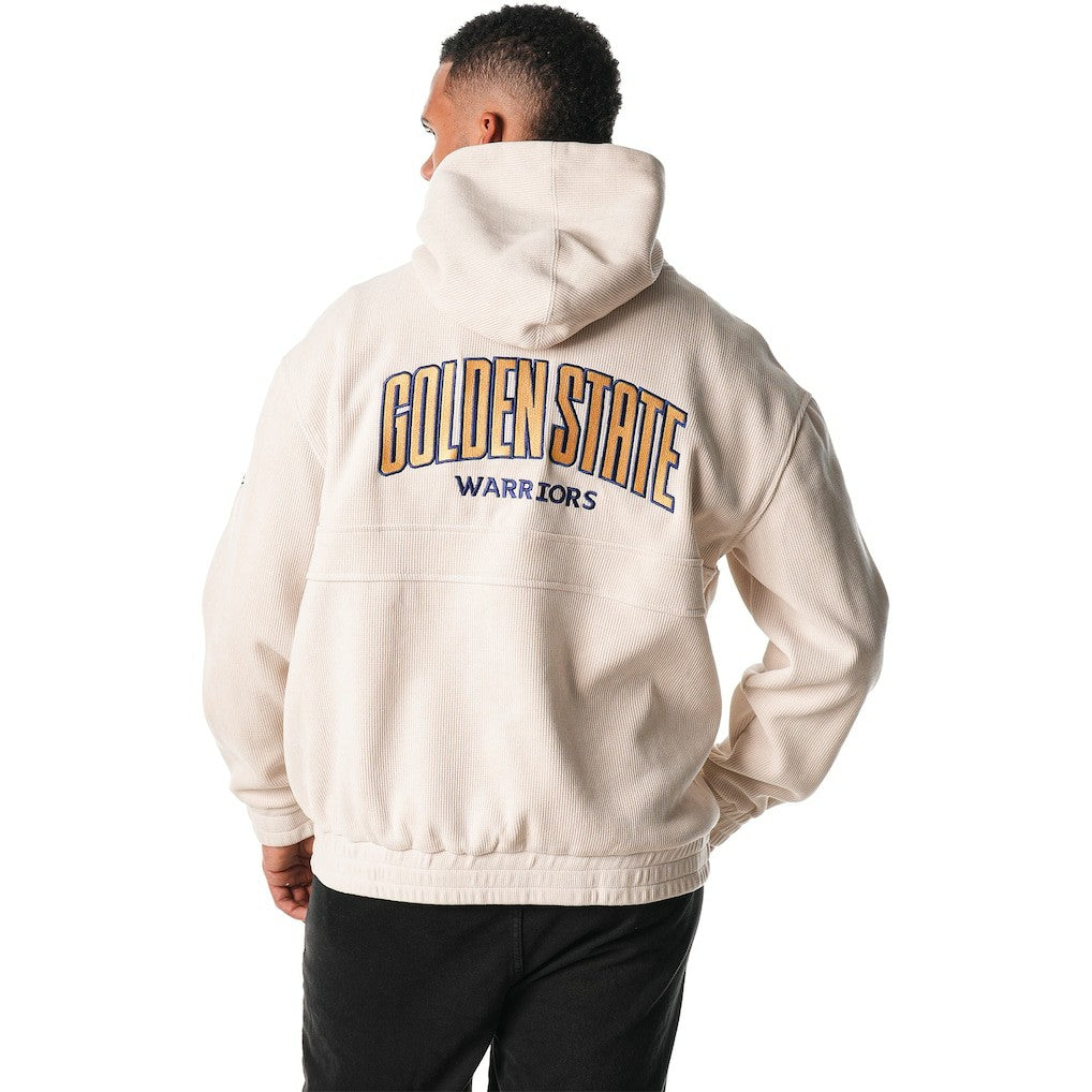 Golden State Warriors The Wild Collective Unisex Corduroy Tri-Blend Pullover Hoodie Cream - NBA