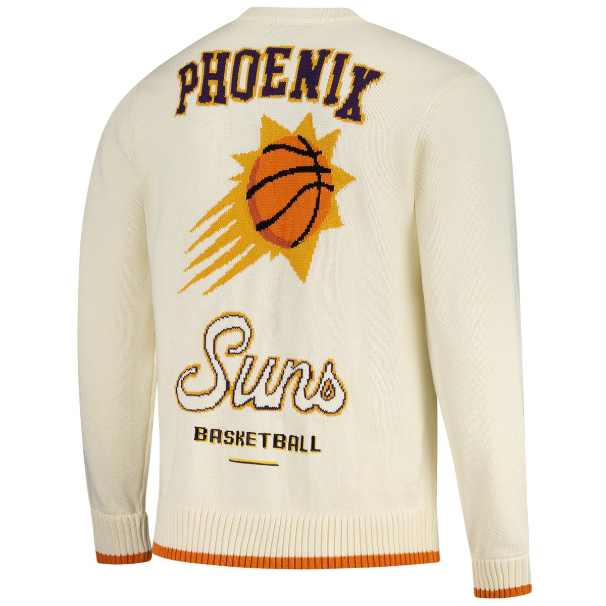 Phoenix Suns The Wild Collective Unisex Jacquard Knit Pullover Sweater Cream - NBA