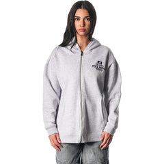 Phoenix Suns The Wild Collective Unisex Full-Zip Floral Hoodie Heather Gray - NBA