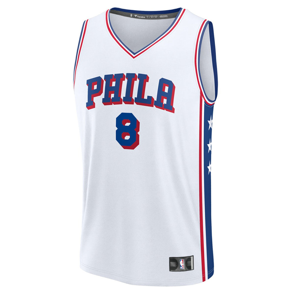 Paul George Philadelphia 76ers Youth Fast Break Replica Player Jersey Association Edition White - NBA