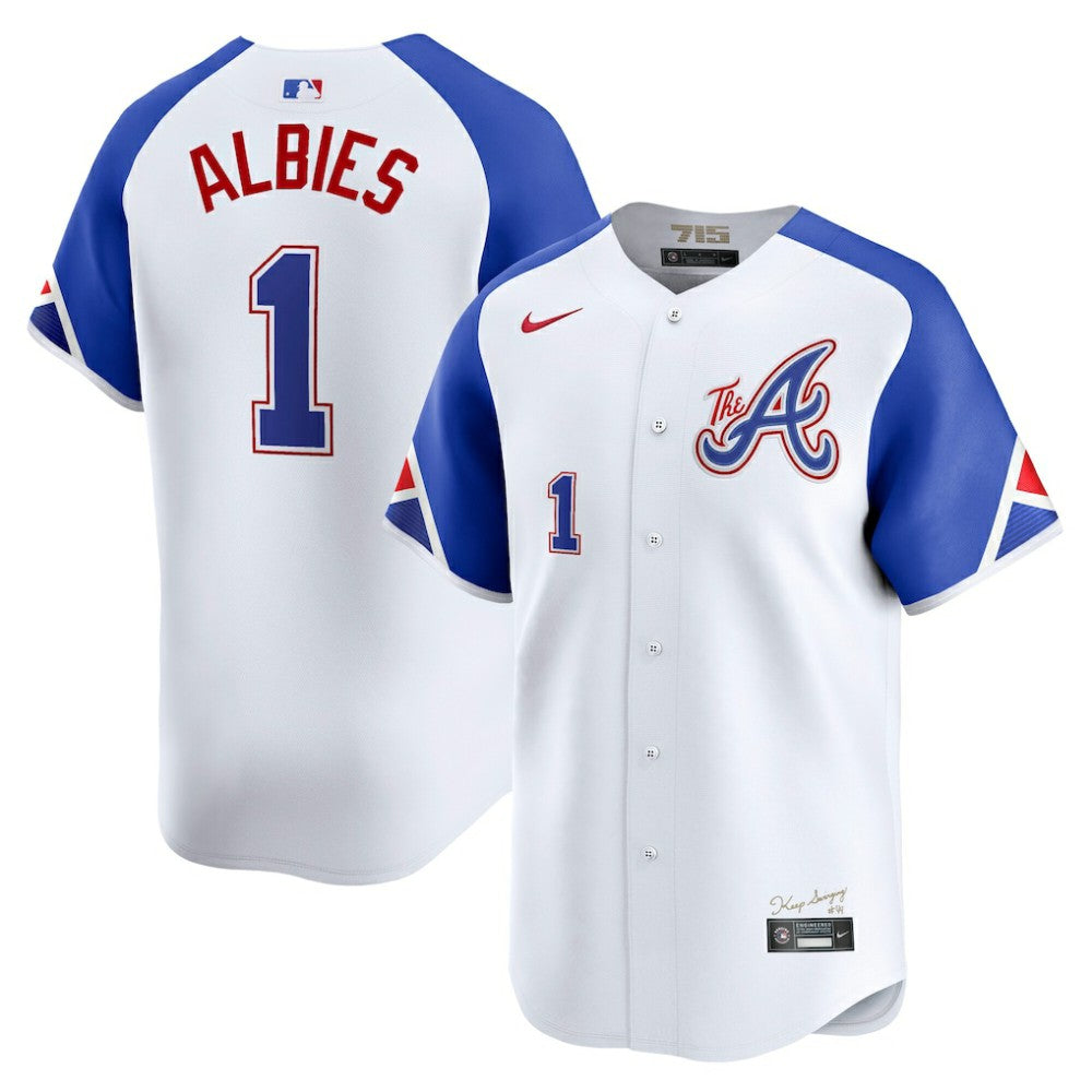 Ozzie Albies Atlanta Braves Nike City Connect Limited Jersey - MLB