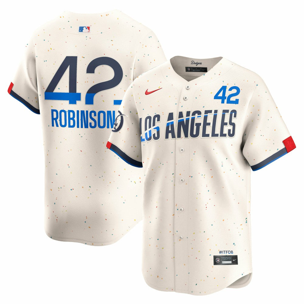 Jackie Robinson Los Angeles Dodgers Nike City Connect Limited Player Jersey - MLB