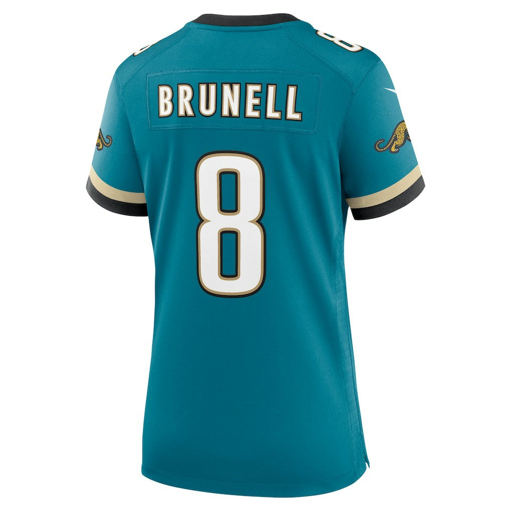 Mark Brunell Jacksonville Jaguars Women's Prowler Throwback Retired Player Game Jersey Teal | Nike for Sale