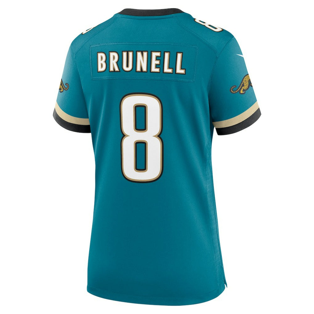 Mark Brunell Jacksonville Jaguars Women's Prowler Throwback Retired Player Game Jersey Teal | Nike for Sale