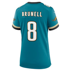 Mark Brunell Jacksonville Jaguars Women's Prowler Throwback Retired Player Game Jersey Teal | Nike for Sale