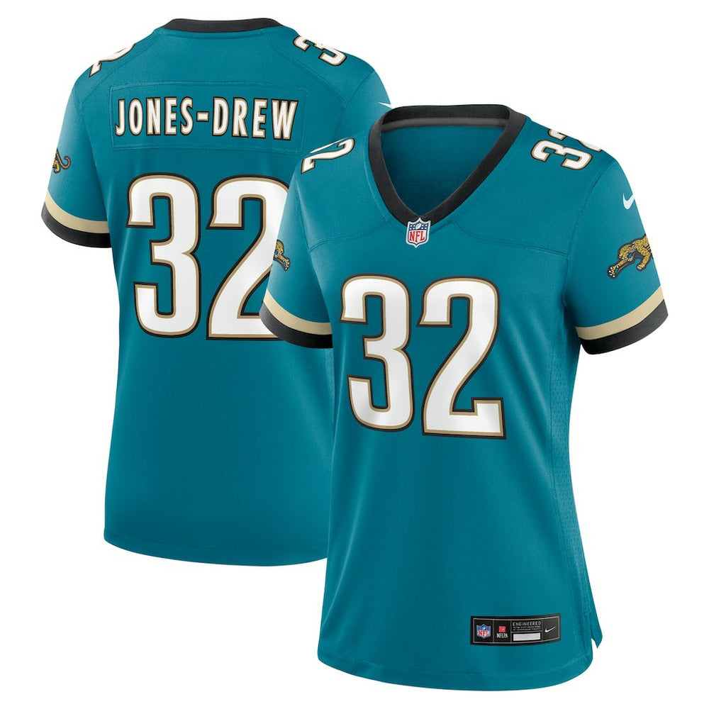 Maurice Jones-Drew Jacksonville Jaguars Women's Prowler Throwback Retired Player Game Jersey Teal | Nike for Sale