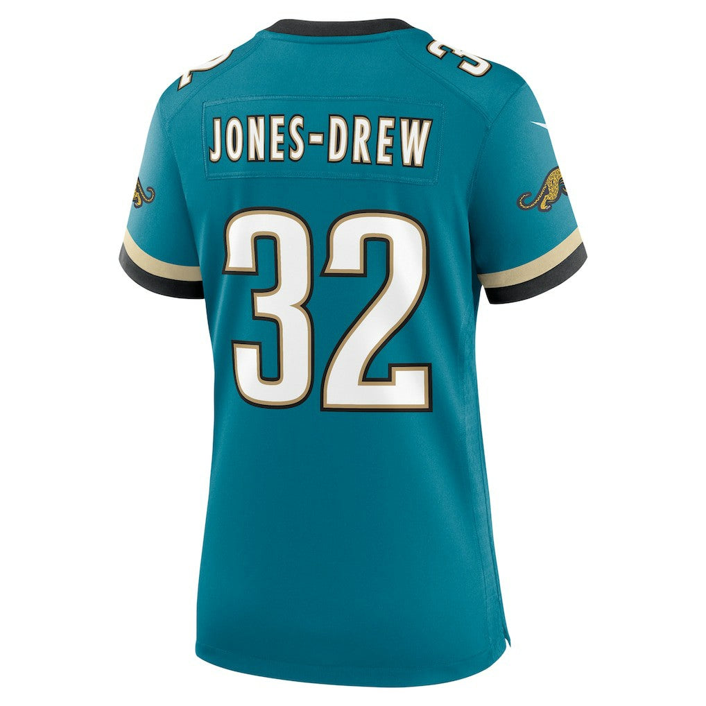 Maurice Jones-Drew Jacksonville Jaguars Women's Prowler Throwback Retired Player Game Jersey Teal | Nike for Sale