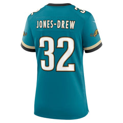 Maurice Jones-Drew Jacksonville Jaguars Women's Prowler Throwback Retired Player Game Jersey Teal | Nike for Sale