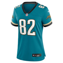 Jimmy Smith Jacksonville Jaguars Women's Prowler Throwback Retired Player Game Jersey Teal | Nike for Sale