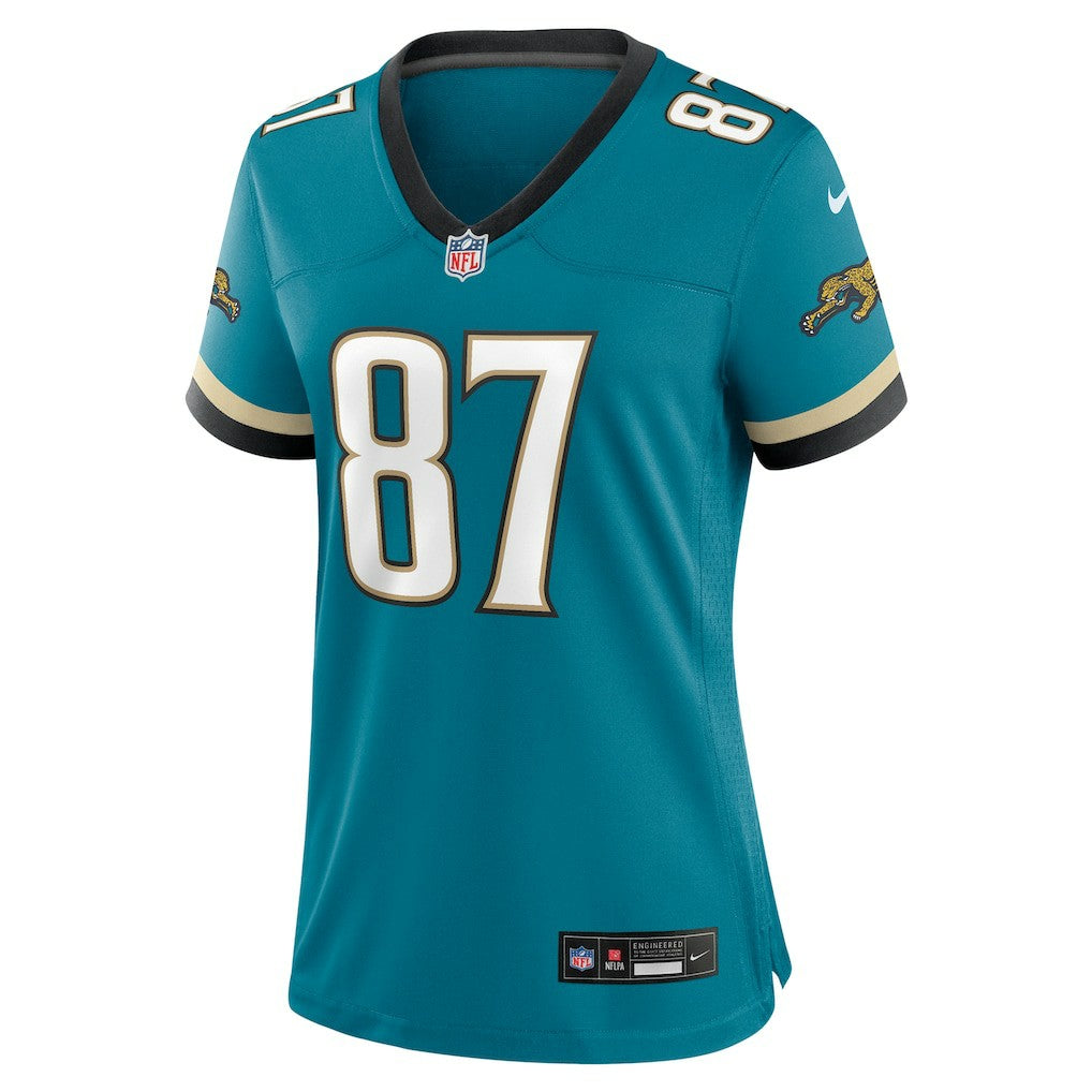Keenan McCardell Jacksonville Jaguars Women's Prowler Throwback Retired Player Game Jersey Teal | Nike for Sale