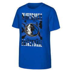 Dallas Mavericks Youth Garage Hero T-Shirt Blue - NBA