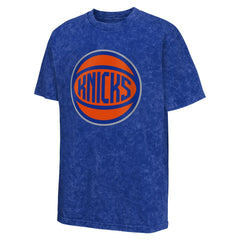 New York Knicks Youth Rugged Defense T-Shirt Blue - NBA