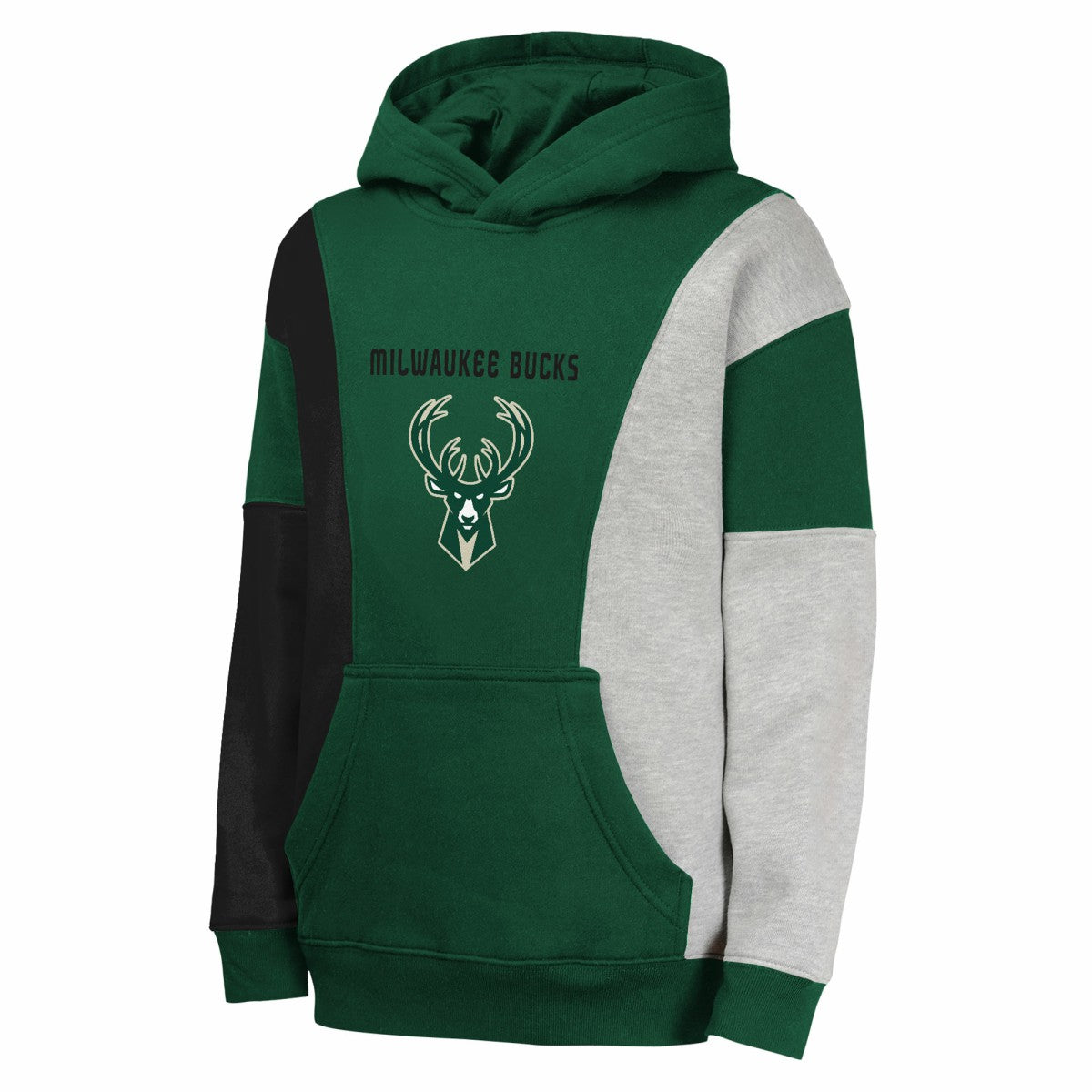Milwaukee Bucks Youth Ace In the Hole Pullover Hoodie Hunter Green - NBA