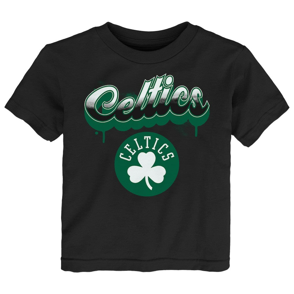 Boston Celtics Youth Bubbly Script T-Shirt Black - NBA