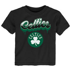 Boston Celtics Youth Bubbly Script T-Shirt Black - NBA