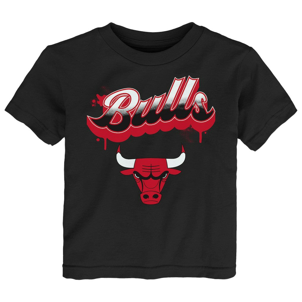 Chicago Bulls Youth Bubbly Script T-Shirt Black - NBA