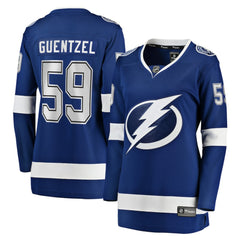 Jake Guentzel Tampa Bay Lightning Fanatics Women's Home Premier Breakaway Player Jersey Breakaway Jersey - Blue - NHL