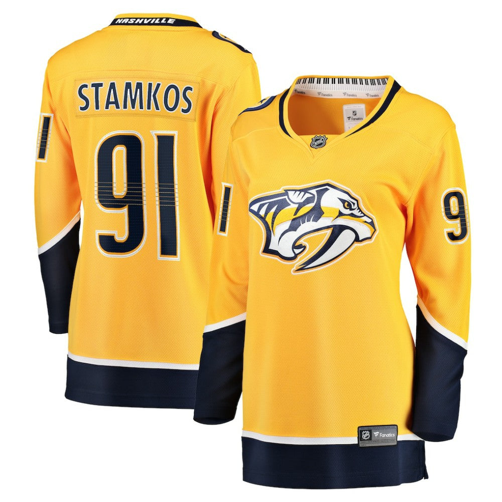 Steven Stamkos Nashville Predators Fanatics Women's Home Premier Breakaway Player Jersey Breakaway Jersey - Gold - NHL