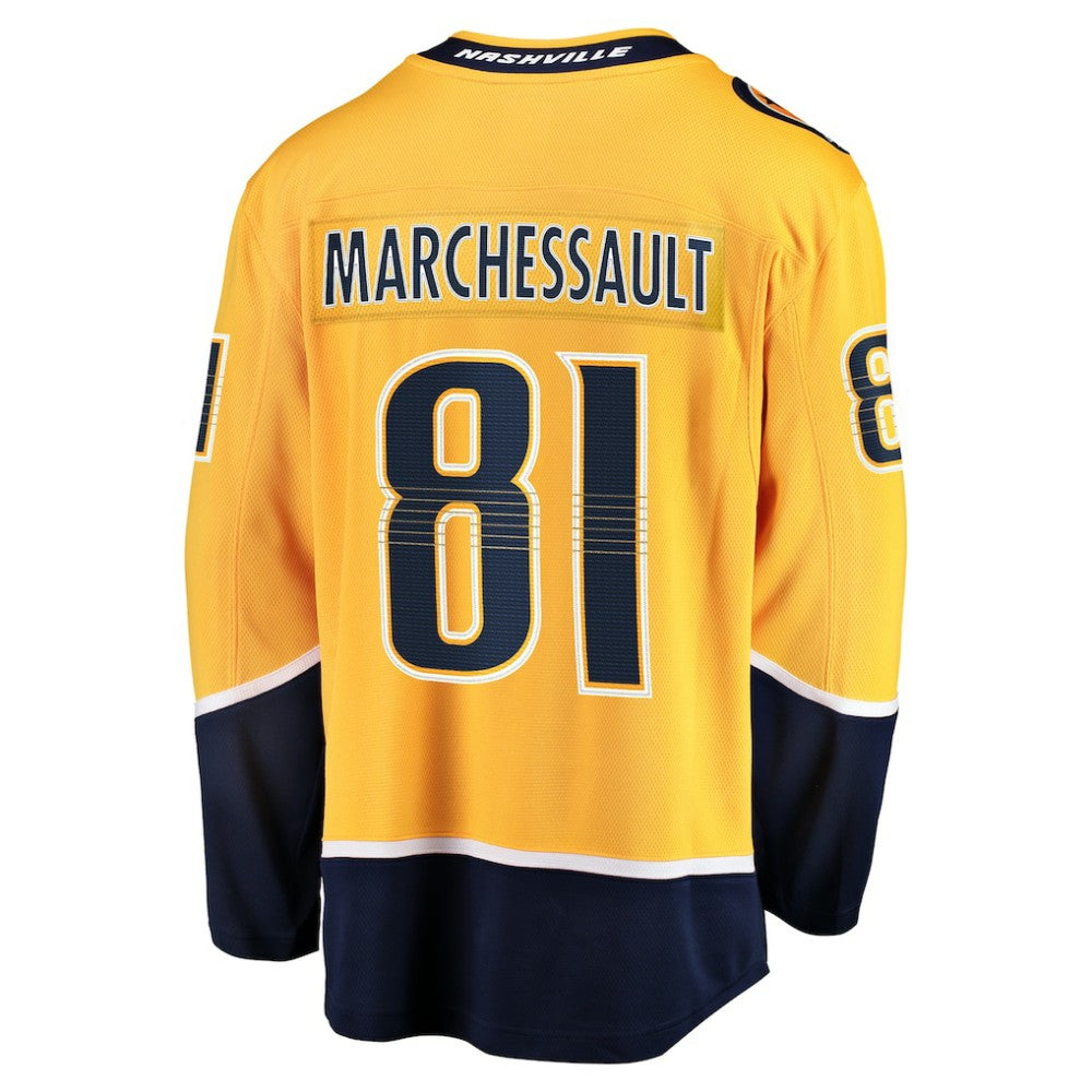 Jonathan Marchessault Nashville Predators Fanatics Home Premier Breakaway Player Jersey - Gold - NHL