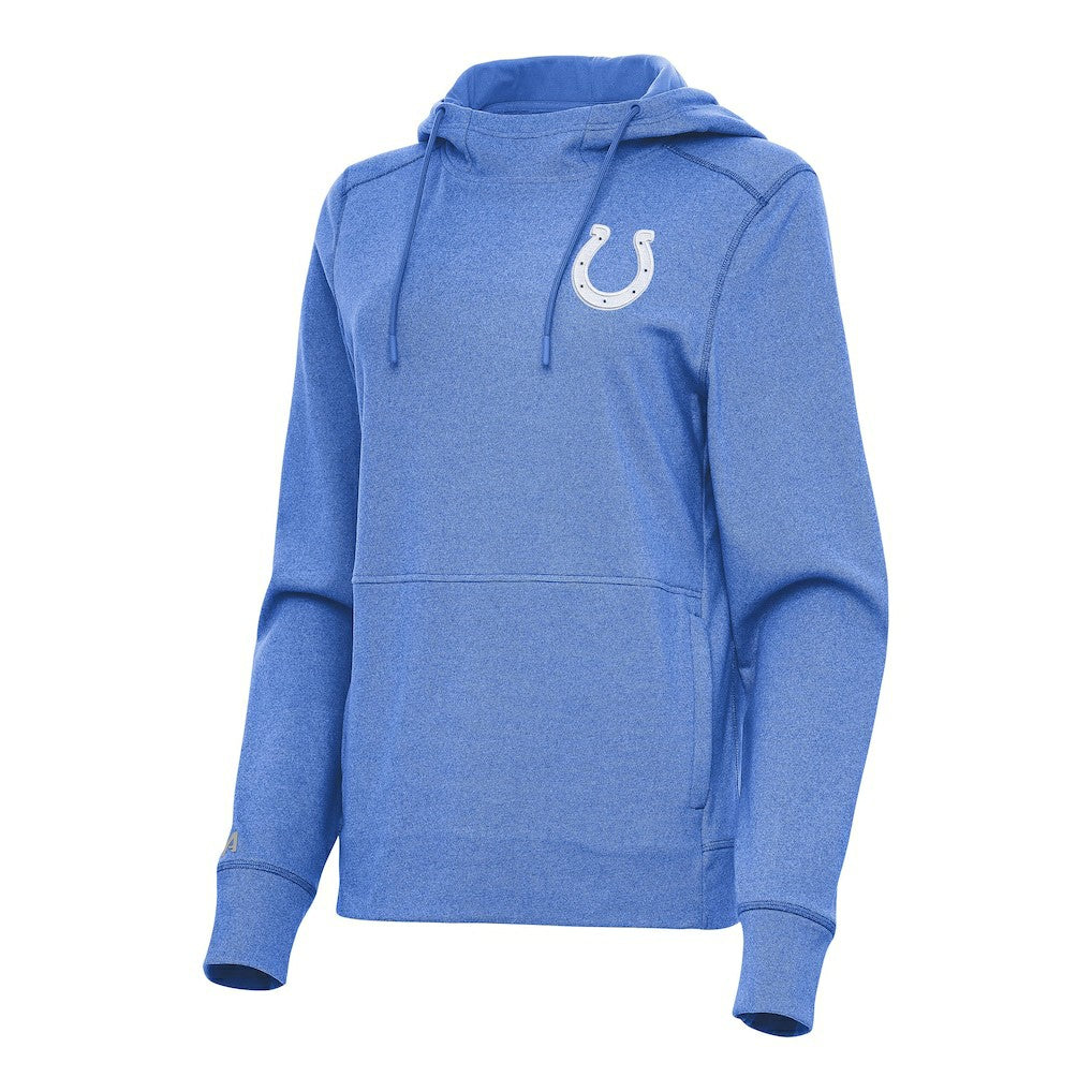 Indianapolis Colts Antigua Women's Justice Pullover Hoodie Heather Royal | NFL