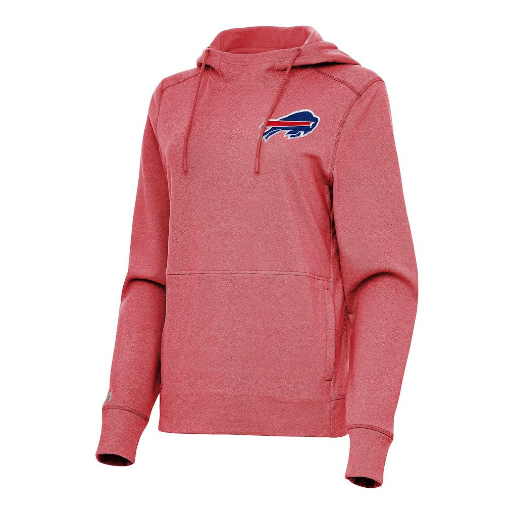 Buffalo Bills Antigua Women's Justice Pullover Hoodie Heather Red | NFL