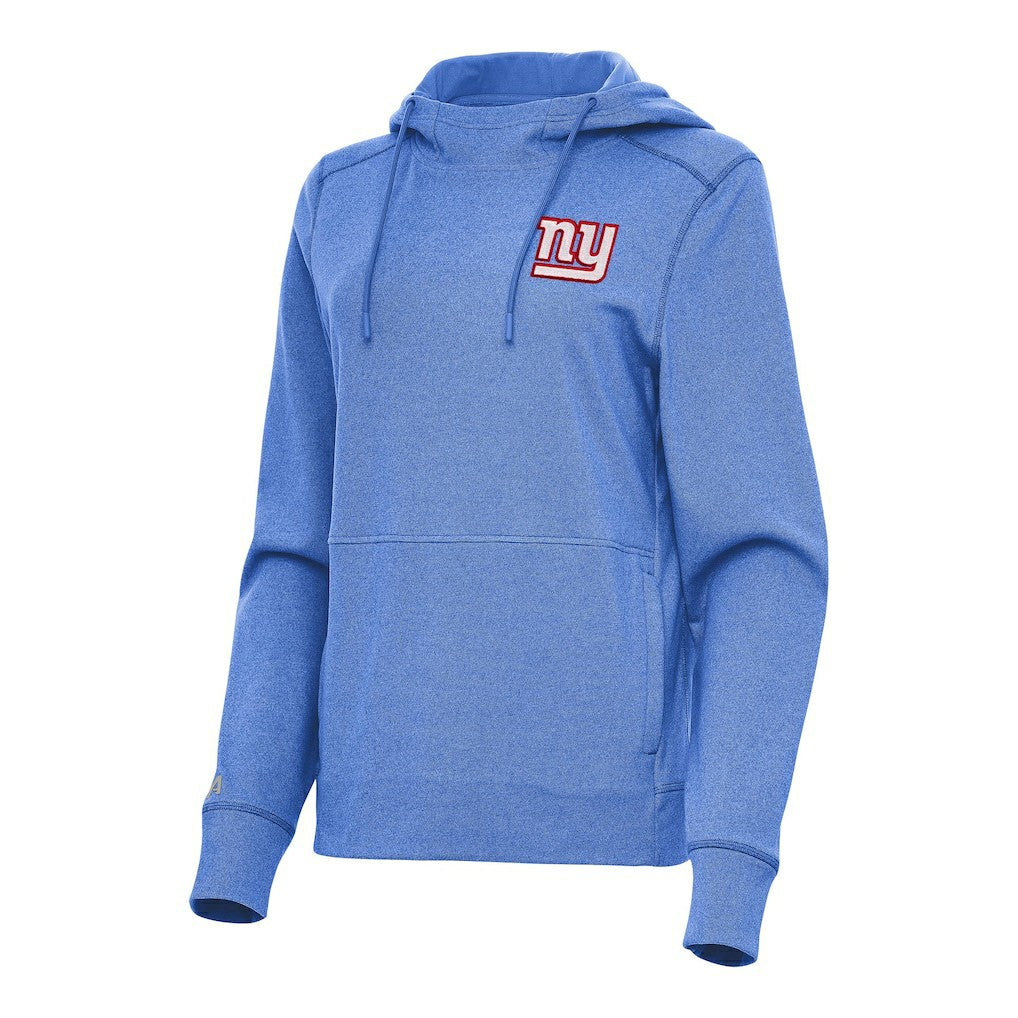 New York Giants Antigua Women's Justice Pullover Hoodie Heather Royal | NFL
