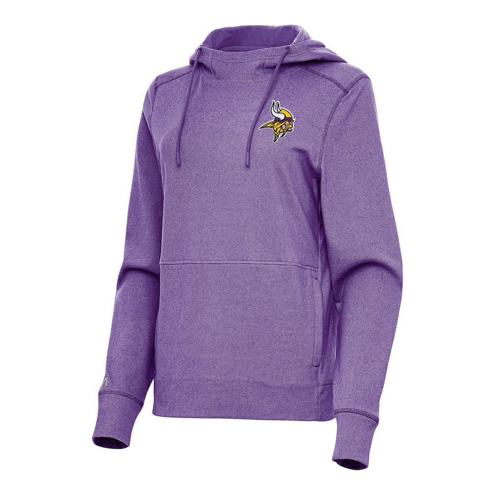 Minnesota Vikings Antigua Women's Justice Pullover Hoodie Heather Purple | NFL