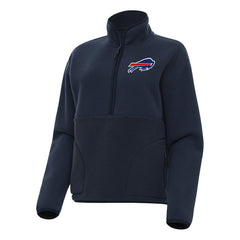 Buffalo Bills Antigua Women's Figure Half-Zip Sweatshirt Navy | NFL
