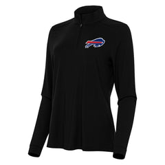 Buffalo Bills Antigua Women's Intent Quarter-Zip Sweatshirt Black | NFL