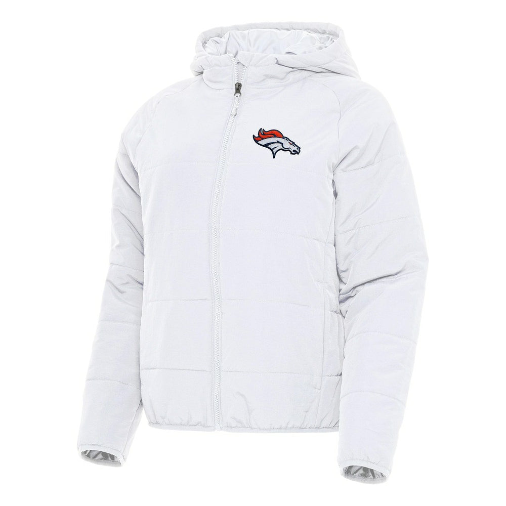 Denver Broncos Antigua Women's Universe Full-Zip Hoodie Jacket White | NFL