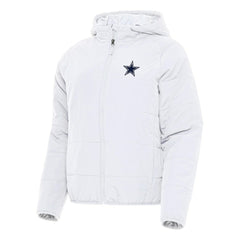 Dallas Cowboys Antigua Women's Universe Full-Zip Hoodie Jacket White | NFL