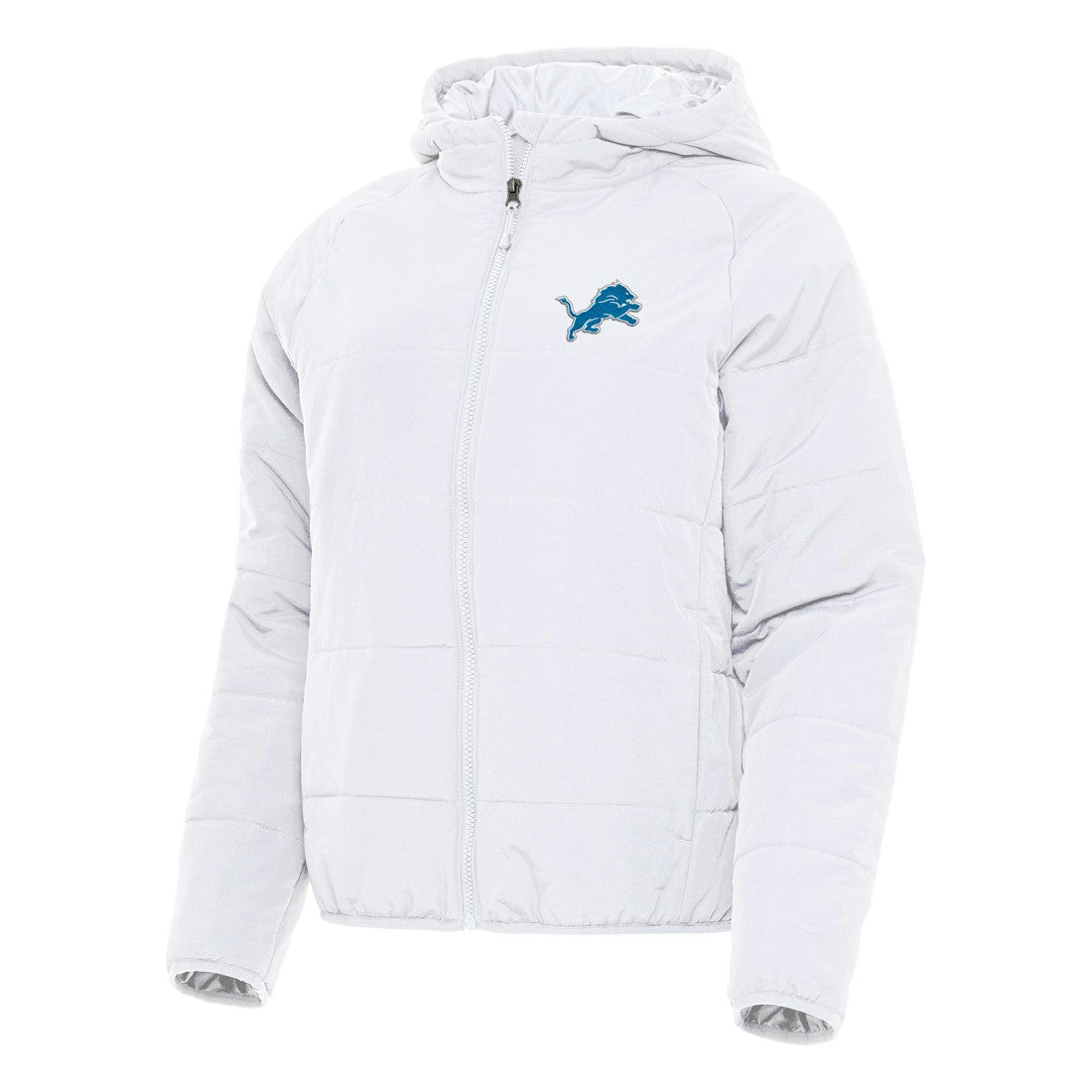 Detroit Lions Antigua Women's Universe Full-Zip Hoodie Jacket White | NFL
