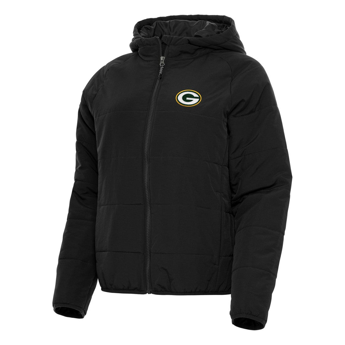 Green Bay Packers Antigua Women's Universe Full-Zip Hoodie Jacket Black | NFL